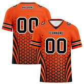Custom Black Orange Ohio Personalized Authentic Football Jersey FBJ02-D023033-6